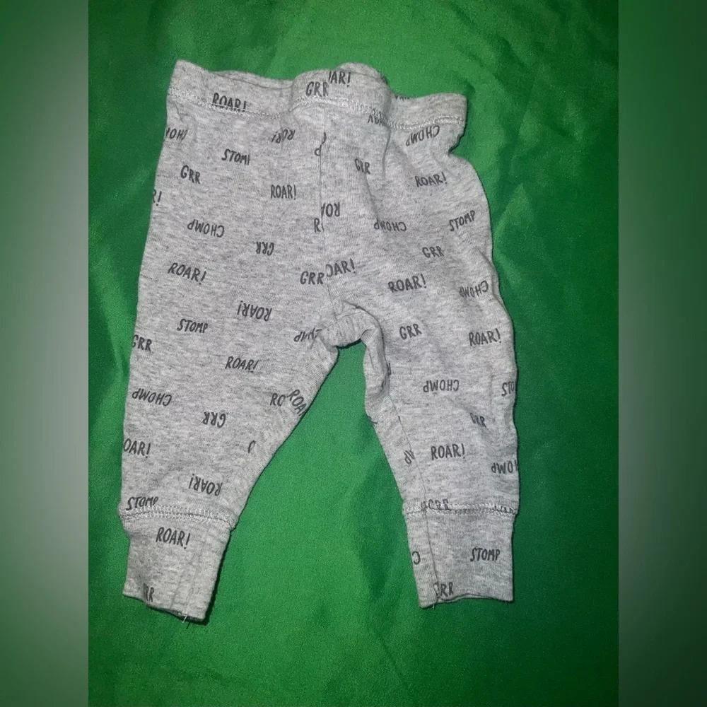 Carter's Gray Baby Pants with Fun Print